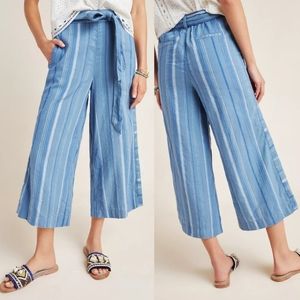 SOLD Anthropologie Laguna Cropped Wide-Leg Pants